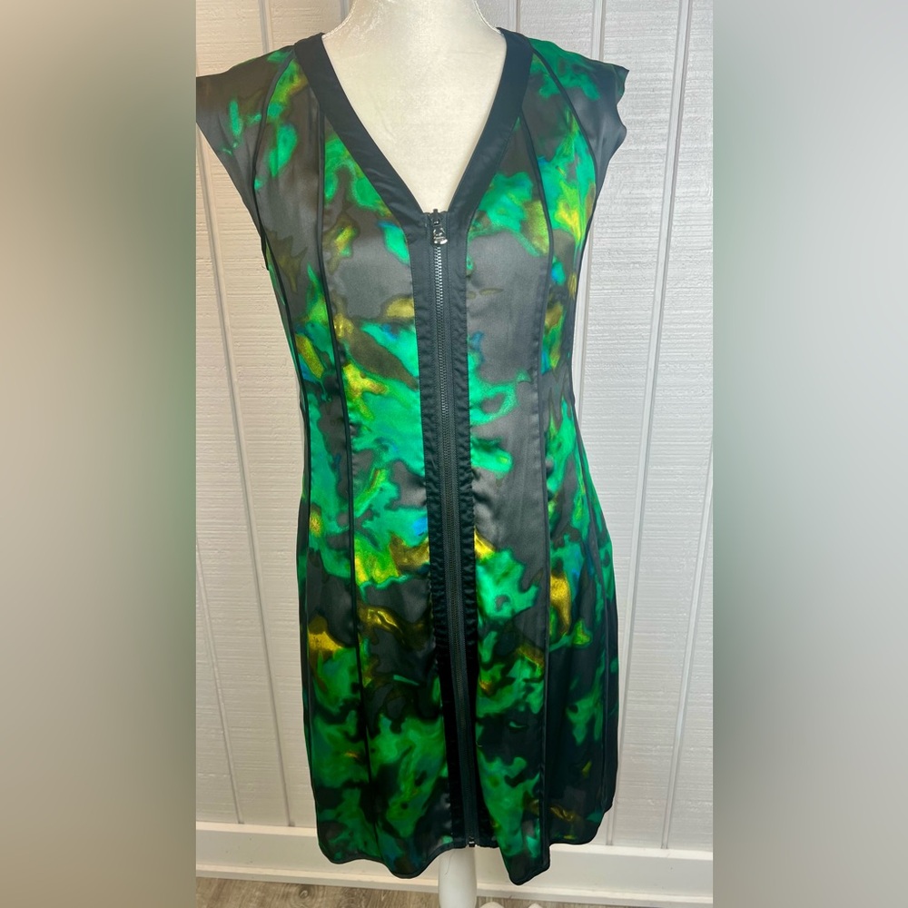 Kenneth Cole Reaction Dress women’s zipper front dress size small‎